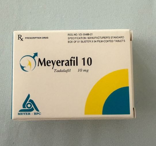 Meyerafil 10 (Tadalafil 10mg) – Thuốc hỗ trợ sinh lý nam, trị rối loạn cương dương hiệu quả