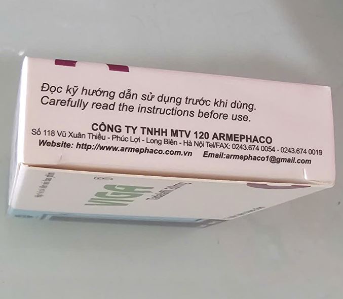 Thuốc Viga-New 20mg Armephaco điều trị rối loạn cương dương (1 vỉ x 4 viên)