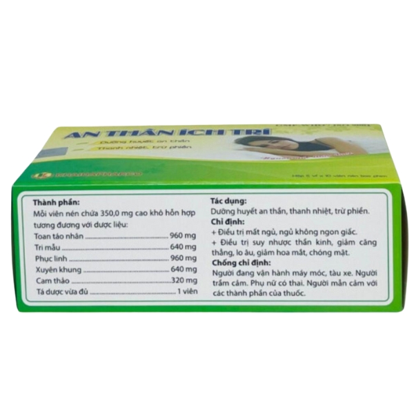 Thuốc An Thần Ích Trí điều trị mất ngủ và suy nhược thần kinh