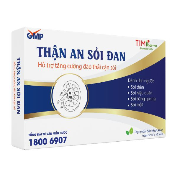 TPBVSK THẬN AN SỎI ĐAN – Hỗ trợ tăng cường đào thải cặn sỏi