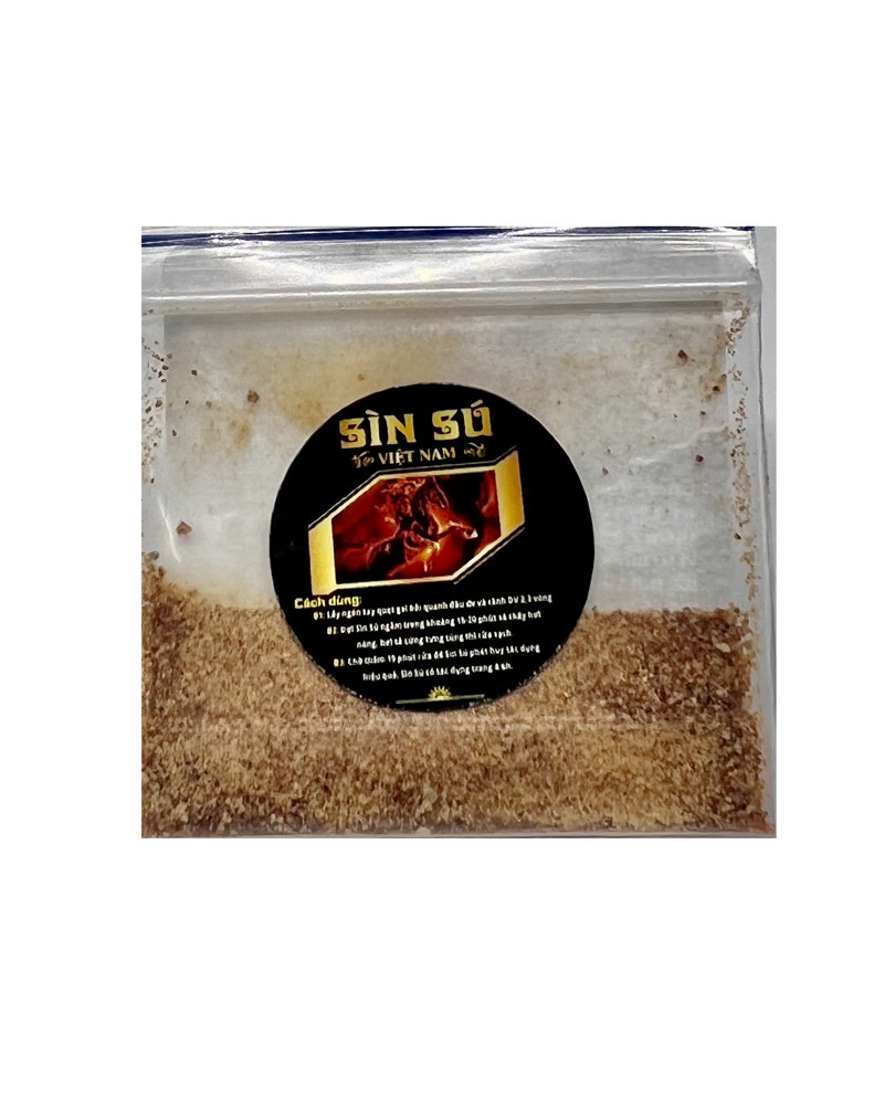 Sìn Sú Bột Đen – Gói 1.5gr – Dùng 30 Lần (Tặng 1 Viên Kẹo)