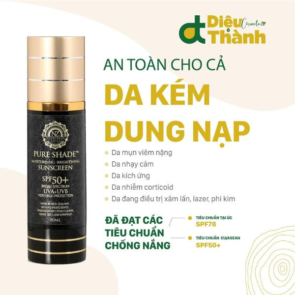 Pure Shade SPF50+ Kem chống nắng 4 in 1