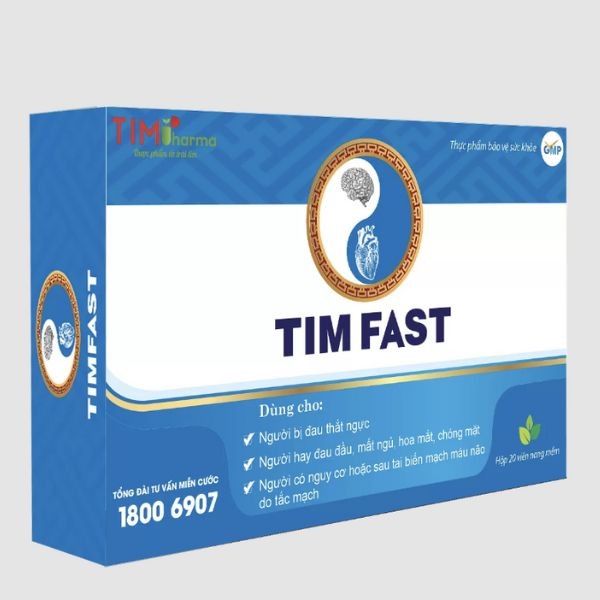 TPBVSK TIMFAST– Hỗ trợ giảm nguy cơ tai biến do tắc mạch