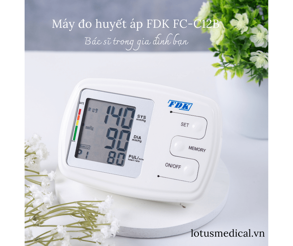 MÁY ĐO HUYẾT ÁP FDK FT-C12B (BLUETOOTH) KẾT NỐI VỚI ĐIỆN THOẠI THÔNG MINH