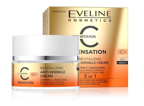 Kem dưỡng da chống nhăn Eveline vitamin C phục hồi, làm trắng da 50ML