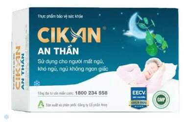 CIKAN AN THẦN ANVY 3 VỈ X 10 VIÊN - VIÊN UỐNG HỖ TRỢ NGỦ NGON