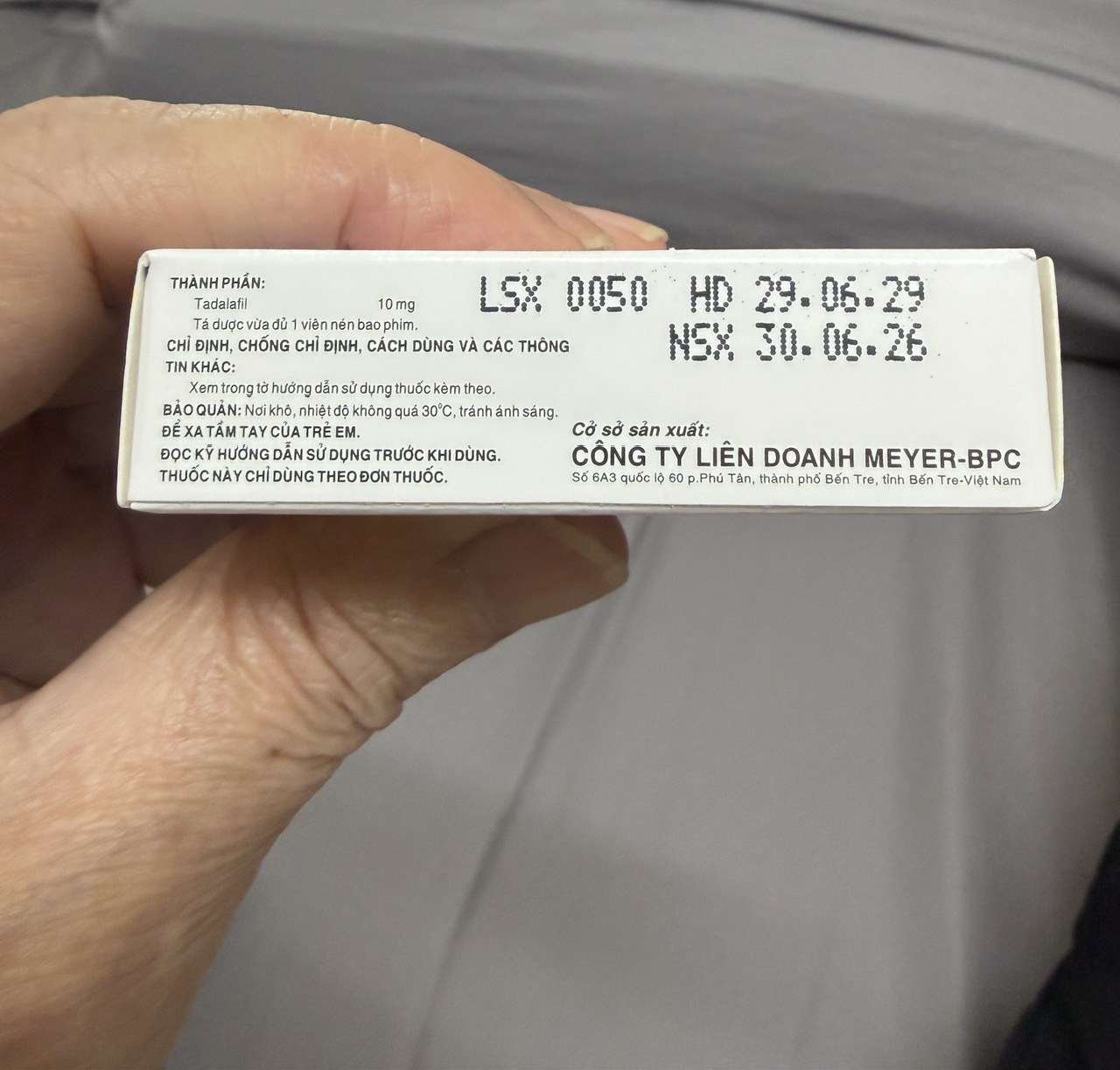 Meyerafil 10 (Tadalafil 10mg) – Thuốc hỗ trợ sinh lý nam, trị rối loạn cương dương hiệu quả