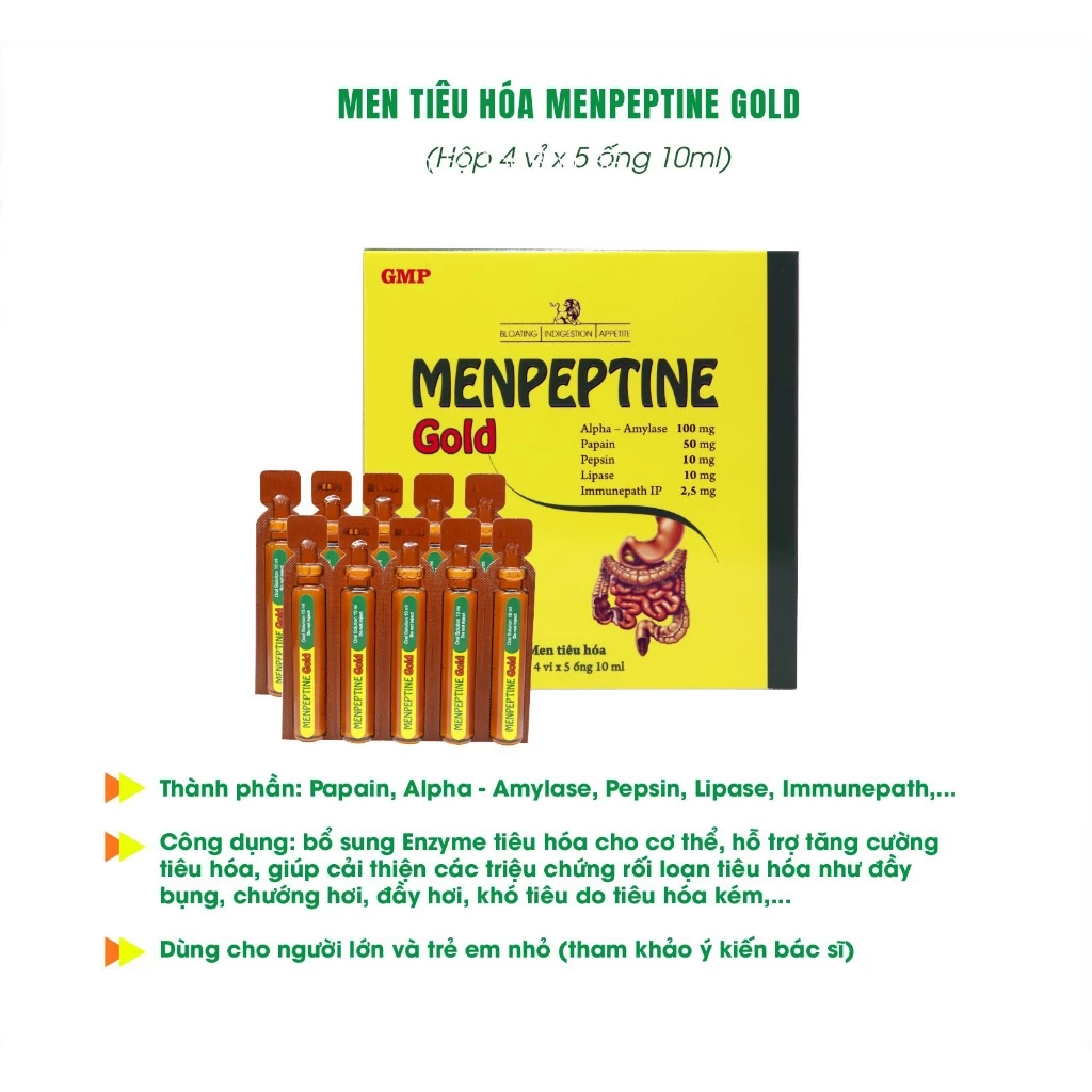 Men tiêu hóa Menpeptine Gold