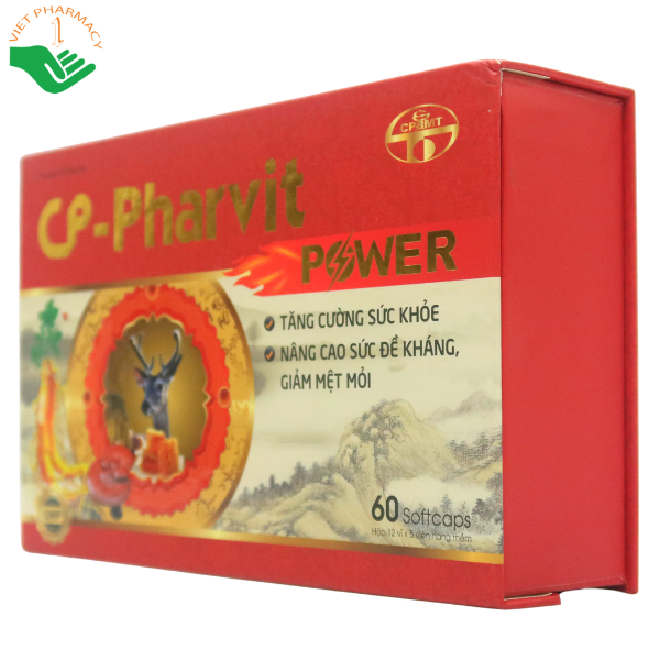 CP-Pharvit Power 60 Viên – Hỗ Trợ Tăng Cường Sức Khỏe, Nâng Cao Đề Kháng Và Giảm Mệt Mỏi