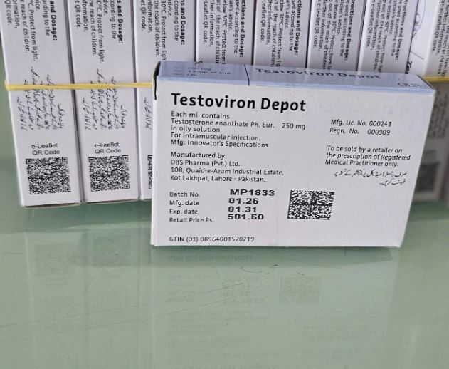 Thuốc Testoviron Depot 250 mg điều trị, kiểm soát, phòng chống Testosterone thấp ở nam giới