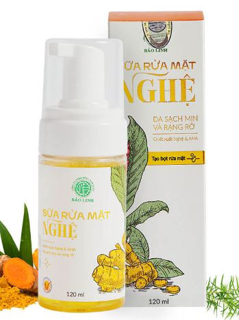 Sữa Rửa Mặt Nghệ Bảo Linh AHA tạo bọt 110ml