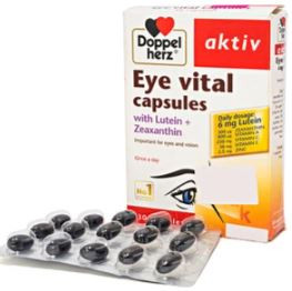 Viên uống Eye Vital Doppelherz Aktiv cung cấp dưỡng chất giúp tăng cường thị giác, chống mỏi mắt (30 viên)