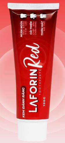 Kem đánh răng LAFORIN RED ngăn ngừa chảy máu chân răng tuýp 100g