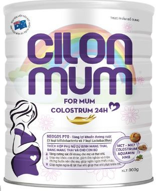 Sữa Dinh Dưỡng CILONMUM ForMum Colostrum 24h hộp 400g dành cho phụ nữ mang thai và cho con bú