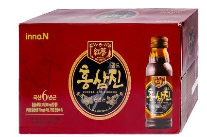 Nước Hồng Sâm Hongsamjin Gold hỗ trợ bồi bổ sức khỏe (10 chai x 100ml)