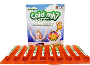 Siro Calci MK7 Colostrum bổ sung canxi giúp xương, răng chắc khỏe