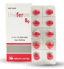 Uniferon B9 | Bổ sung Sắt, Acid Folic cho phụ nữ mang thai, đang cho con bú