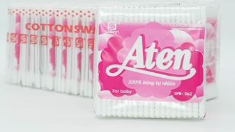 Tăm Bông Trẻ Em Aten (Lốc/12g/80c)