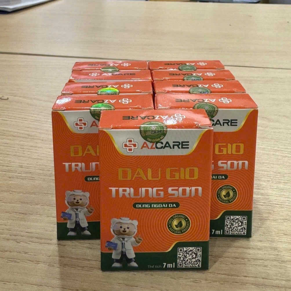 Dầu gió Trung Sơn hỗ trợ giảm đau nhức, đau đầu, cảm cúm (7ml)