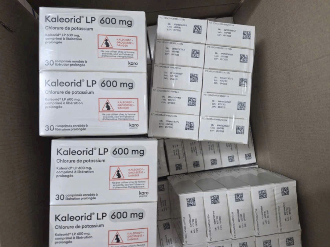 Thuốc Kaleorid LP 600 giúp bổ sung điện giải và điều trị tình trạng thiếu hụt kali trong máu