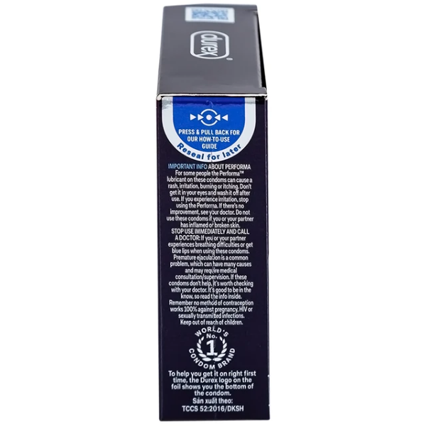 Bao cao su Durex Performa (Hộp 3 cái)