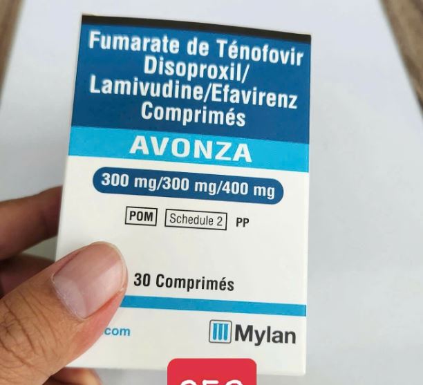 Thuốc Avonza 300mg/300mg/400mg Mylan điều trị nhiễm virus HIV (30 viên)