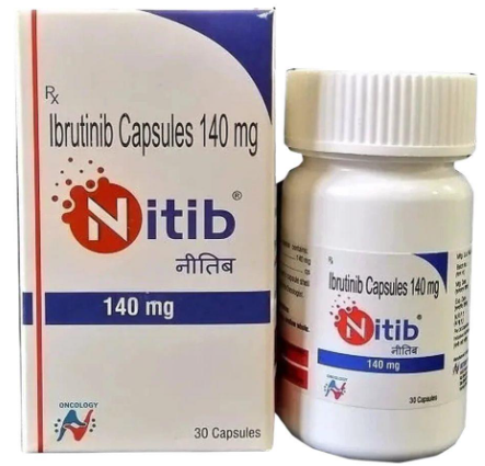 Thuốc Nitib 140mg Ibrutinib Capsules điều trị ung thư 