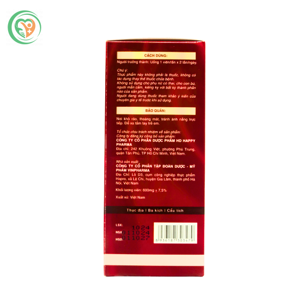  Thực phẩm bảo vệ sức khỏe bổ thận tiểu đêm Hd Happy Care