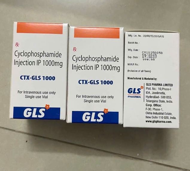 Thuốc CTX-GLS 1000 Cyclophosphamide Injection IP 1000mg điều trị ung thư
