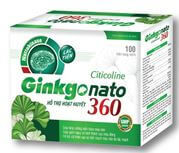 TPBVSK bổ não GINKGO NATO hộp 100 viên (xanh)