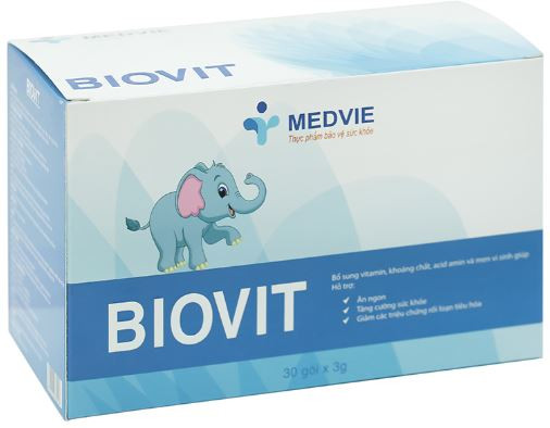 Cốm Biovit giúp ăn ngon, tăng cường sức khỏe hộp 30 gói x 3g