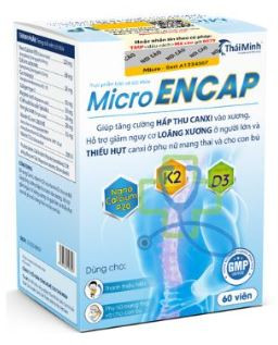 MICROENCAP tăng cường hấp thu Canxi vào xương