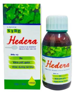 Siro ho Hedera Tipharco hỗ trợ giảm đau rát họng do ho kéo dài (100ml)