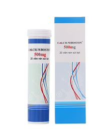 Viên sủi Calcium Boston 500mg phòng và hỗ trợ điều trị loãng xương (20 viên)