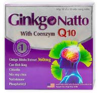 Viên uống Ginkgo Natto With Coenzym Q10 360mg USA giúp tăng cường lưu thông máu (100 viên)