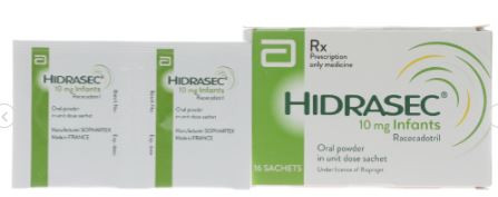 Bột cốm Hidrasec Infants 10mg trị tiêu chảy cho trẻ nhỏ hộp 16 gói