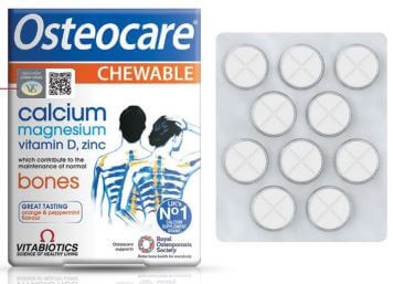 Osteocare Chewable hỗ trợ bổ sung Canxi, Vitamin D, Magie, Kẽm