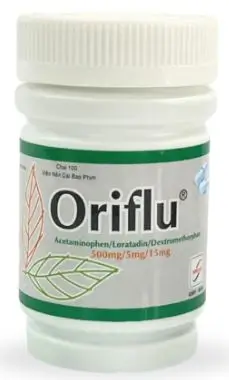 Thuốc ORIFLU điều trị các triệu chứng cảm cúm - Chai 100 viên