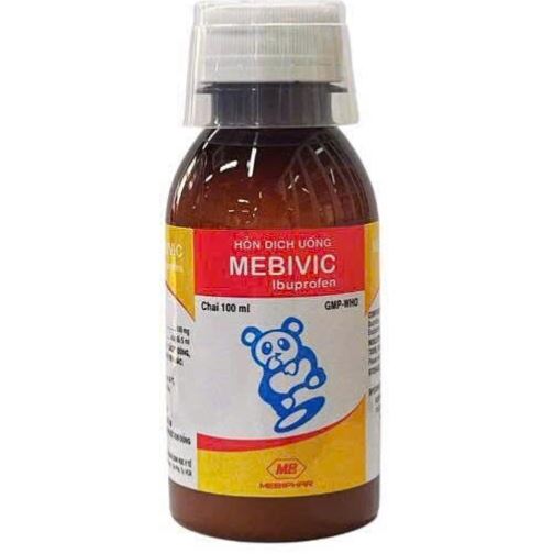 Thuốc MEBIVIC - Ibuprofen 100mg giảm đau hạ sốt