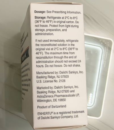 Thuốc Enhertu 100mg điều trị ung thư vú di căn