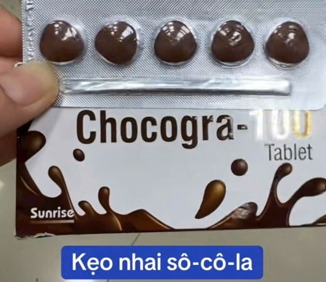 Chocogra-100 Sunrise Remedies 1 vỉ x 5 viên (Sildenafil) điều trị rối loạn cương dương