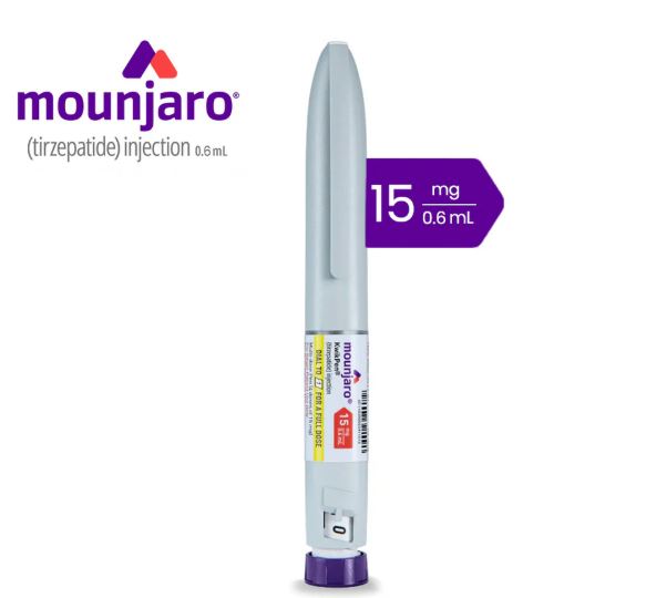 Bút tiêm Mounjaro KwikPen Tirzepatide 15mg/0,6ml giúp kiểm soát đường huyết hiệu quả và hỗ trợ giảm cân 
