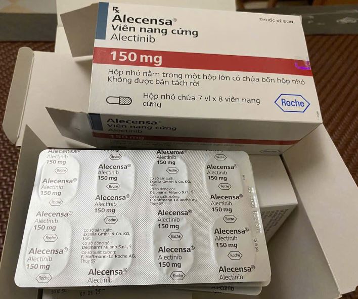 Thuốc Alecensa 150mg Roche hỗ trợ điều trị ung thư phổi (28 vỉ x 8 viên)