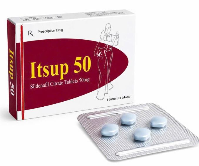Thuốc trị rối loạn cương dương Itsup 100 hộp 1 vỉ x 4 viên nén bao phim
