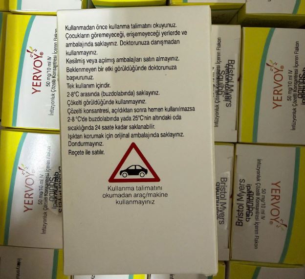 Thuốc Yervoy 50mg/10ml điều trị ung thư da