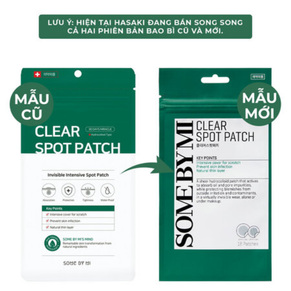 Miếng Dán Mụn Some By Mi Clear Spot Patch 18 Miếng