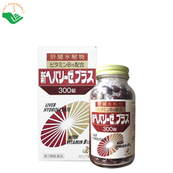 Thực phẩm chức năng thuốc bổ gan Liver Hydrolysate With Vitamin B15 (Hộp 300 viên)