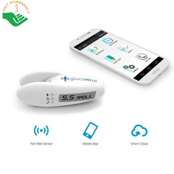 GlucoWise - Máy đo đường huyết không cần lấy máu (Hộp 1 bộ)