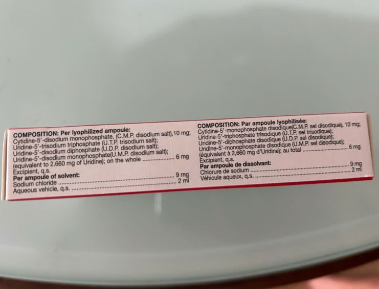 Núcleo C.M.P Forte (tiêm) – Hỗ trợ phục hồi tổn thương thần kinh, tăng cường dẫn truyền thần kinh