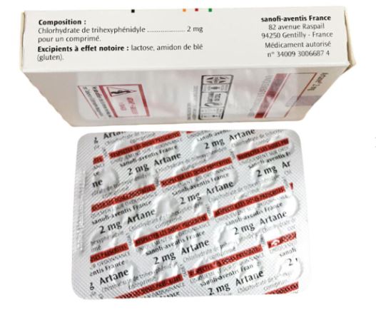 Thuốc Artane 2mg điều trị triệu chứng Parkinson